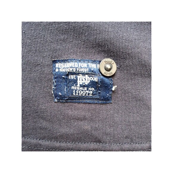 Vintage Parish Nation Polo Shirt Men's 3XL Navy Blue Long Sleeve - Picture 5 of 10